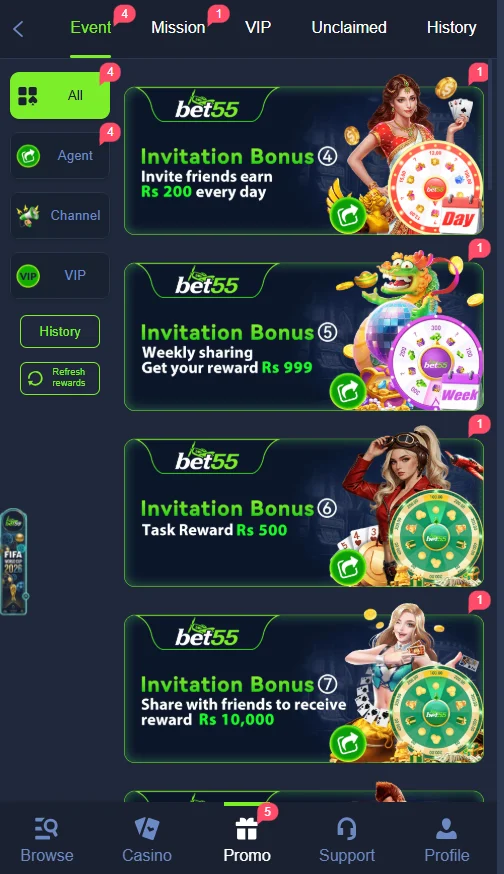 Bet55 Game